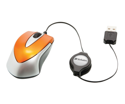Myszka VERBATIM Travel pomarańczowa USB 49023
